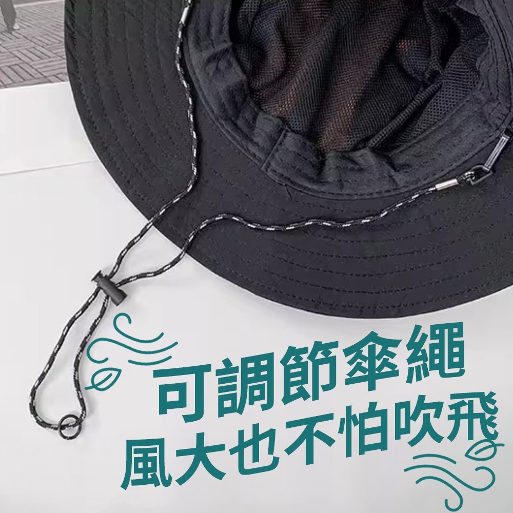 漁夫帽 遮陽帽 釣魚帽 奔尼帽 小物釣 防曬帽 登山帽 速乾帽 UPF50+防曬-細節圖5