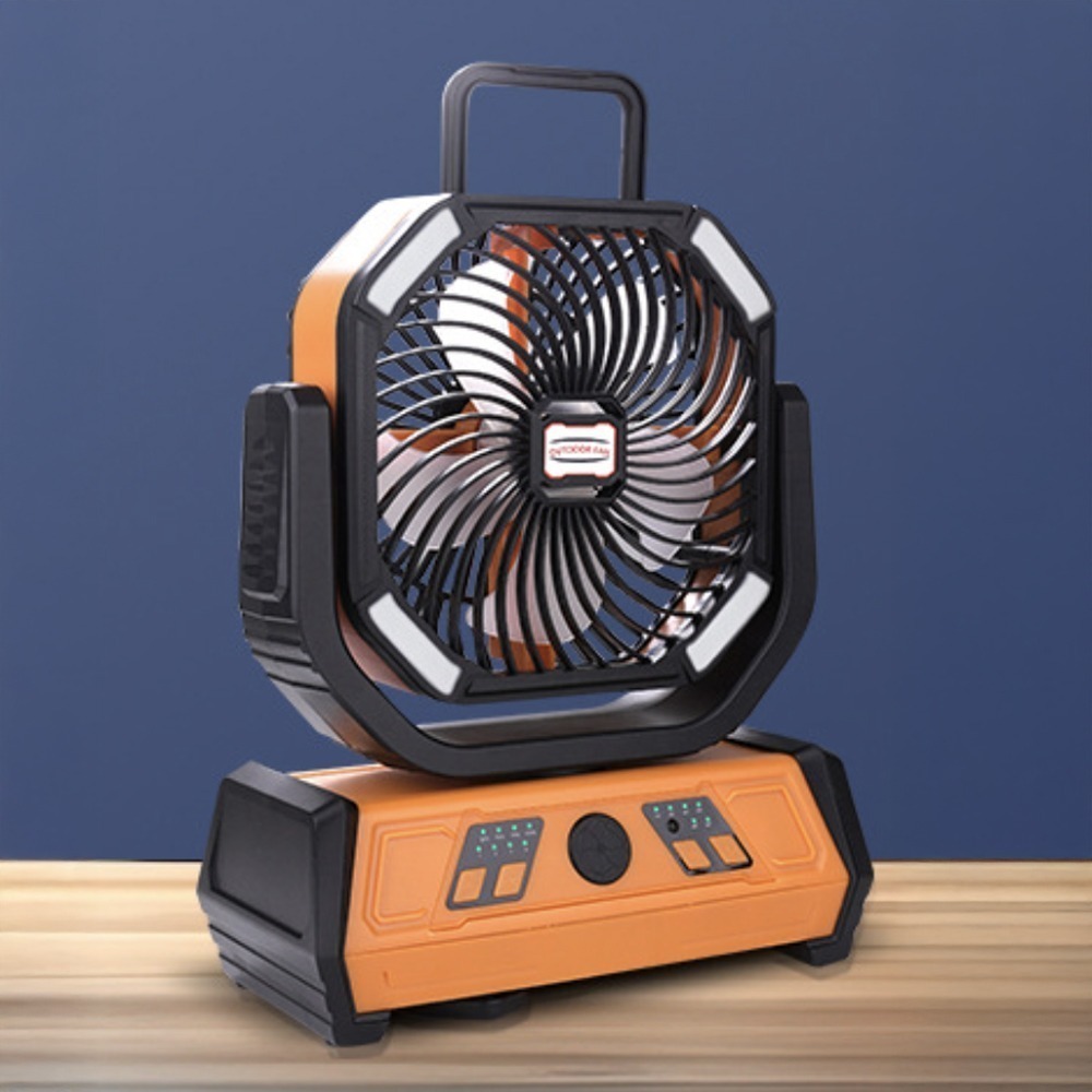 露營風扇 風扇燈 擺頭風扇 風扇 強力風扇 充電風扇 戶外風扇 10400mAh-規格圖10