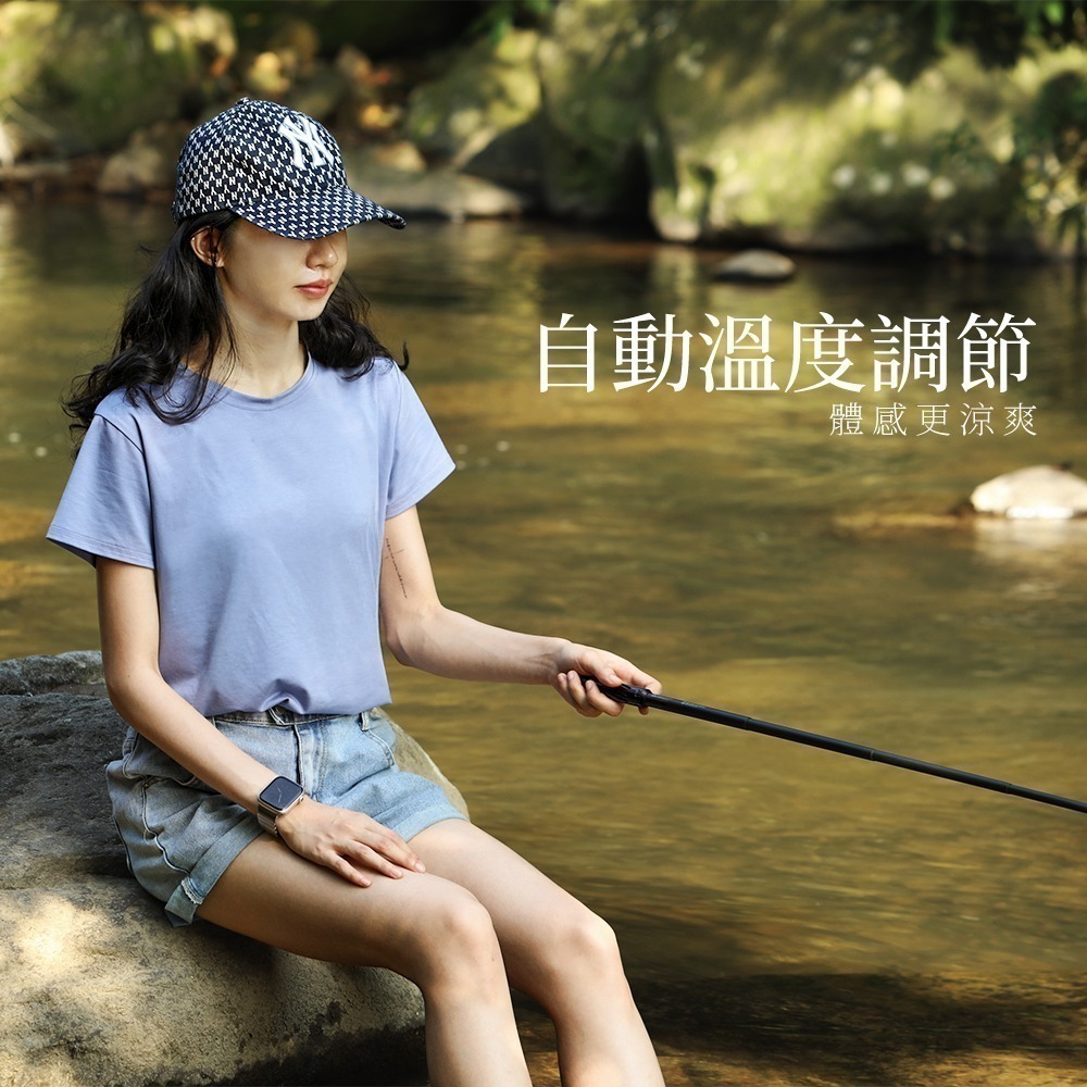 天絲涼感冰河衣 涼感衣 短袖T恤 冰絲上衣 涼感防曬 運動衣 一穿就涼！全日防曬-細節圖7