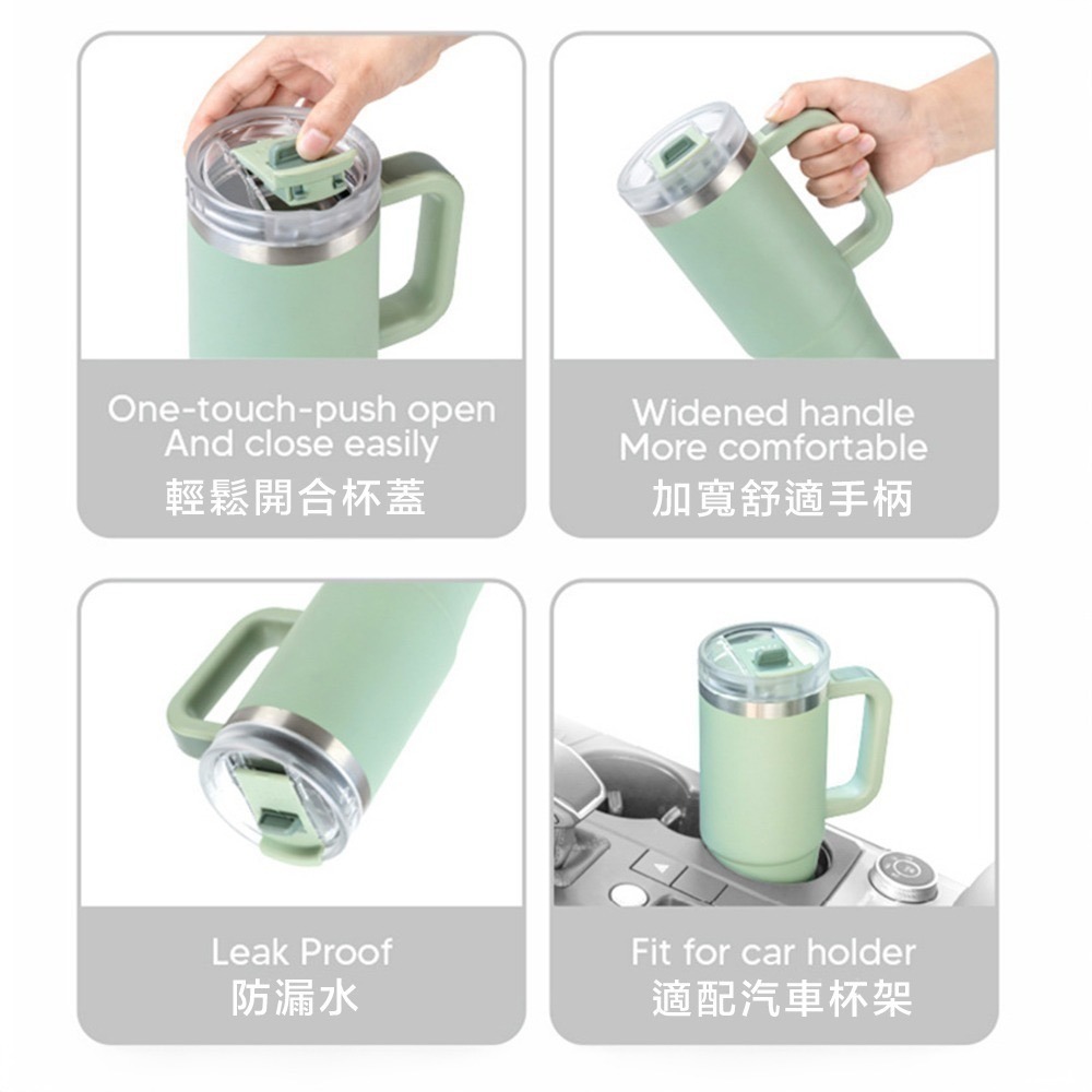 【限時購】TYESO手把保溫保冰杯900ml 保溫杯 環保杯 飲料杯 咖啡杯 Tyeso 泰碩杯-細節圖9