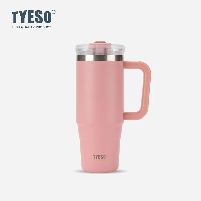【限時購】TYESO手把保溫保冰杯900ml 保溫杯 環保杯 飲料杯 咖啡杯 Tyeso 泰碩杯-規格圖11