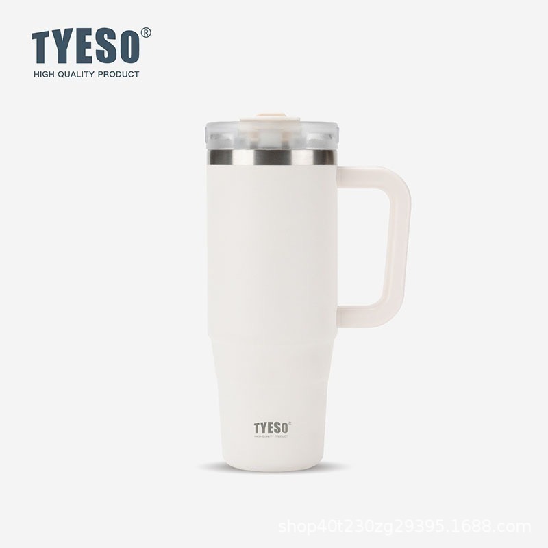 【限時購】TYESO手把保溫保冰杯900ml 保溫杯 環保杯 飲料杯 咖啡杯 Tyeso 泰碩杯-規格圖11