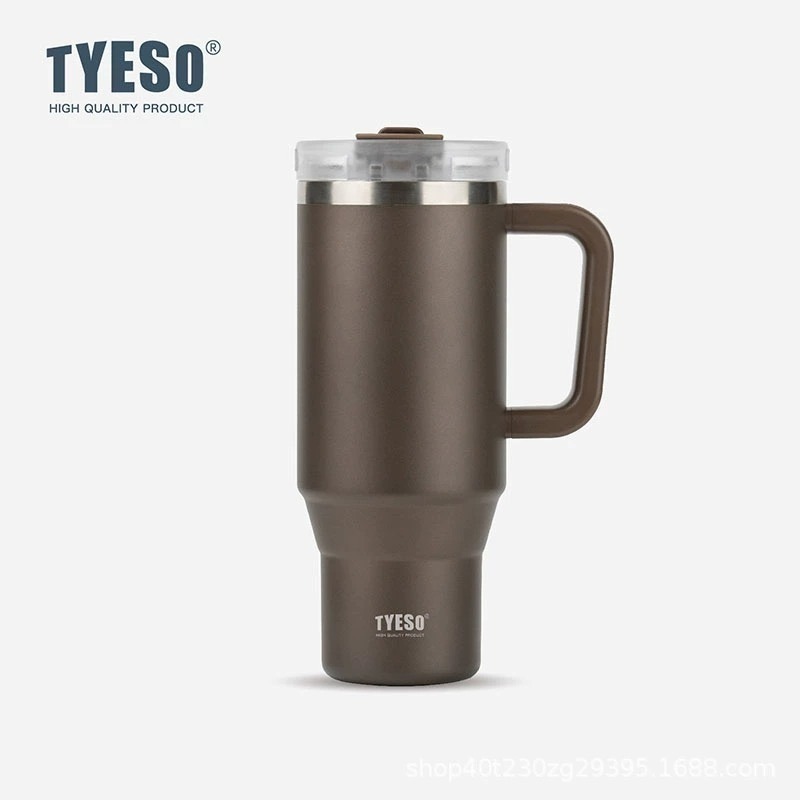 【限時購】TYESO手把保溫保冰杯900ml 保溫杯 環保杯 飲料杯 咖啡杯 Tyeso 泰碩杯-規格圖11