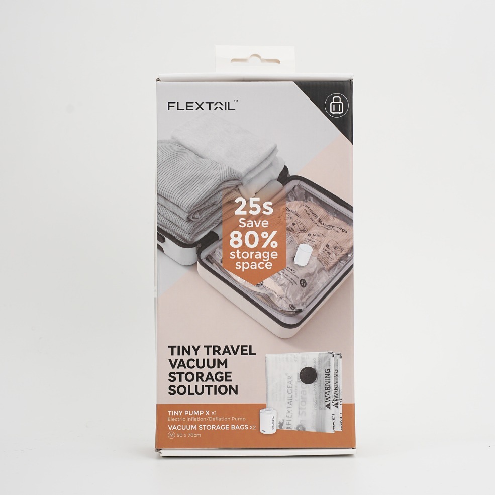 【7-ELEVEN門市團購】FLEXTAIL 露營燈幫浦真空袋套組 真空抽氣套裝 充氣泵 真空壓縮袋-規格圖11