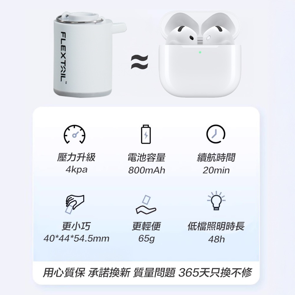 FLEXTAIL 露營燈幫浦真空袋套組 真空抽氣套裝 充氣泵 真空壓縮袋-細節圖3