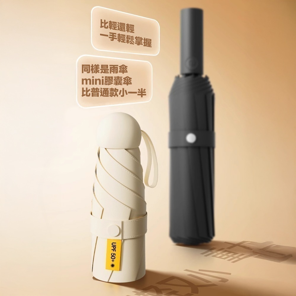 【限時購】口袋傘兩入組 口袋膠囊雨傘 迷你傘 雨傘 晴雨兩用-細節圖11