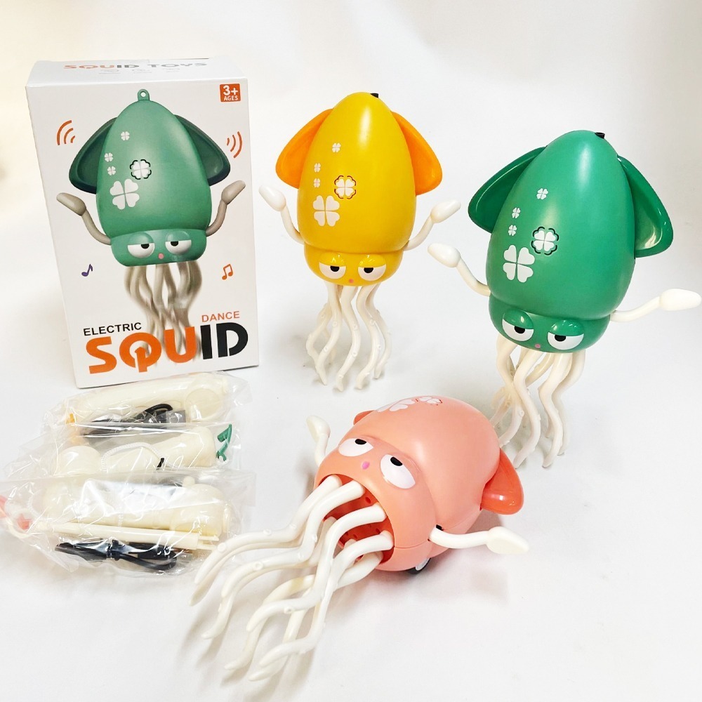 【7-ELEVEN 門市團購】居家/辦公療育小物 魔性跳舞魷魚 (附釣竿)-細節圖9