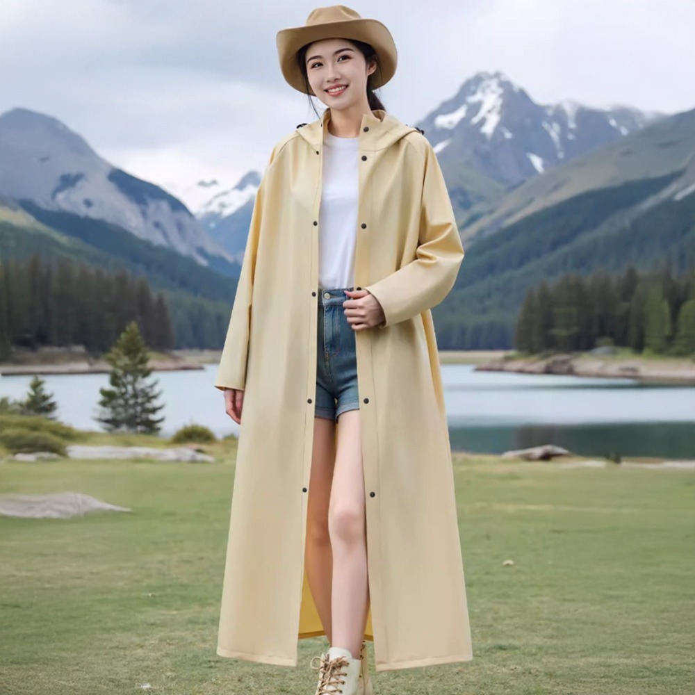 雨行者升級版 拉鍊+按扣雙重防水 排扣雨衣 升級三重門襟 暴雨級防水 防水係數10000mm-細節圖8