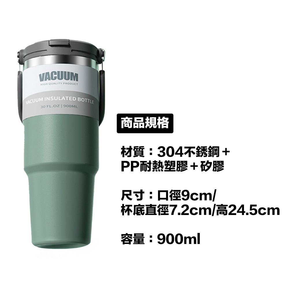 【7-ELEVEN門市團購】手提冰霸杯900ml 保冰杯 保溫杯 飲料杯 隨行杯 環保杯 自帶提手把 304不鏽鋼-細節圖9