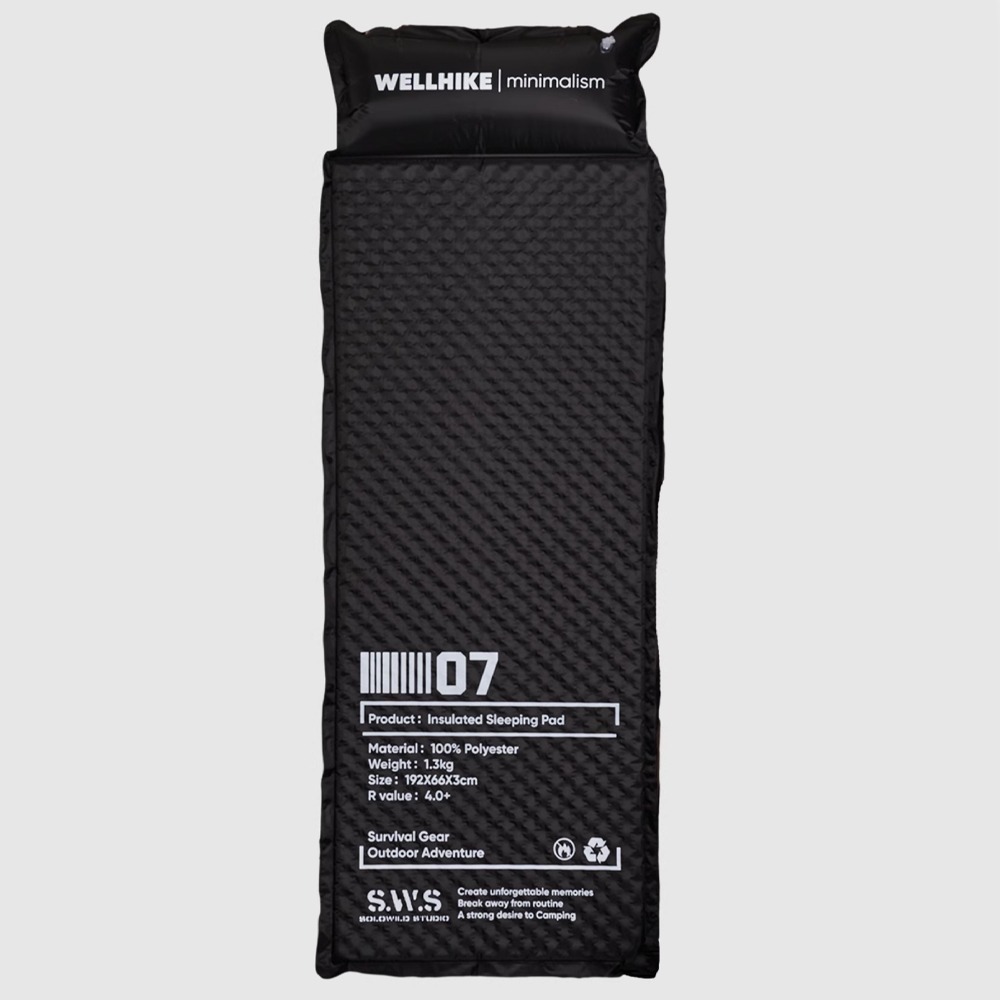 【限時購】WELLHIKE充氣睡墊 R值4.0+ 午睡墊 登山睡墊 自動充氣床 露營睡墊 露營床墊-規格圖10