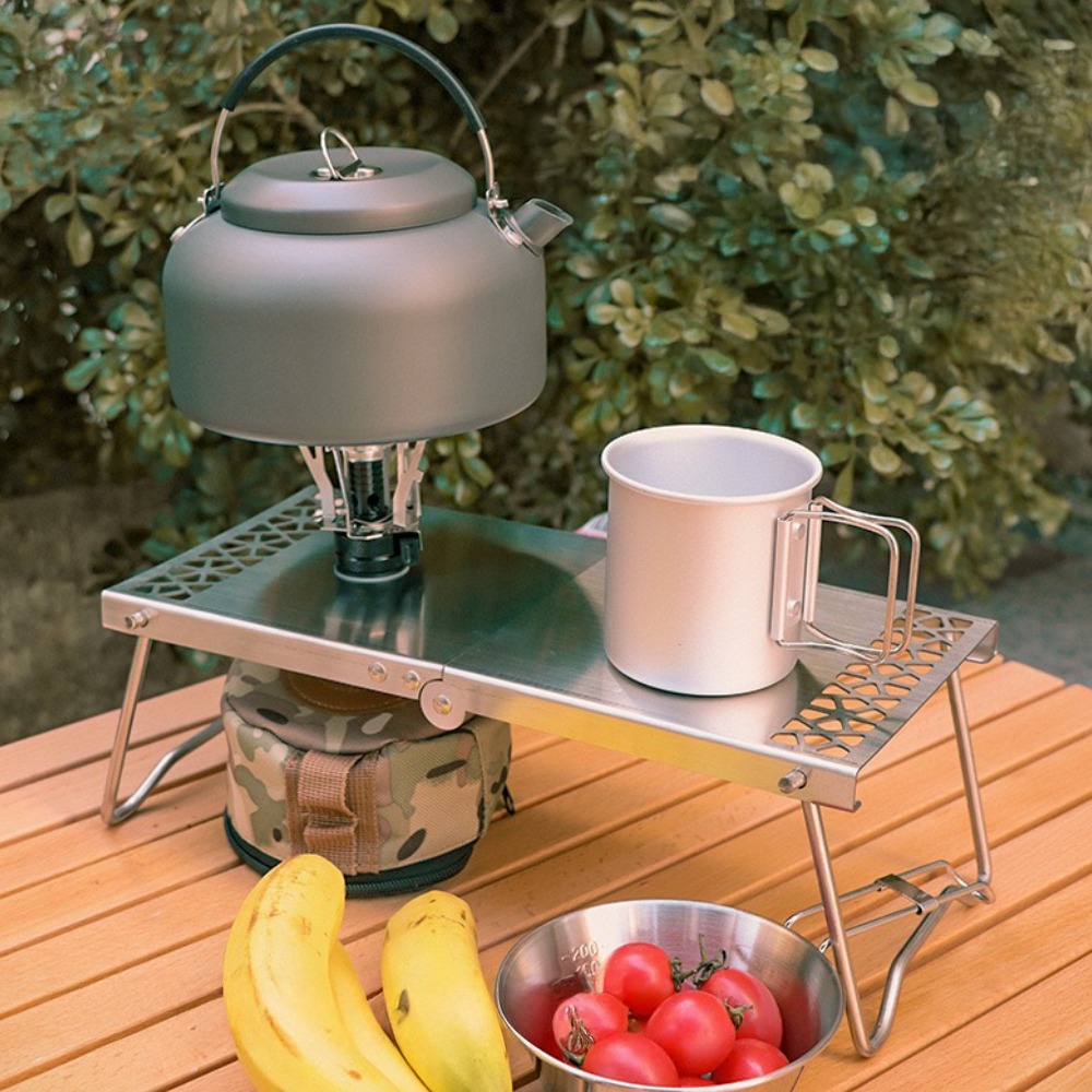 露營小桌 露營桌 不鏽鋼折疊小桌 折疊小桌 露營的人-細節圖6