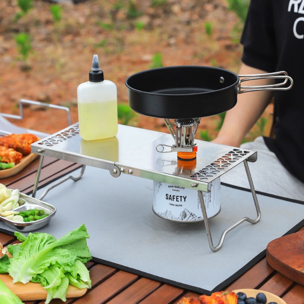 露營小桌 露營桌 不鏽鋼折疊小桌 折疊小桌 露營的人-細節圖7