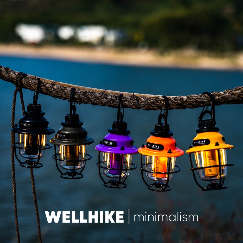 WELLHIKE松果燈 進階版內建1/4螺牙 露營燈 照明燈 擺攤燈 帳篷燈-細節圖7