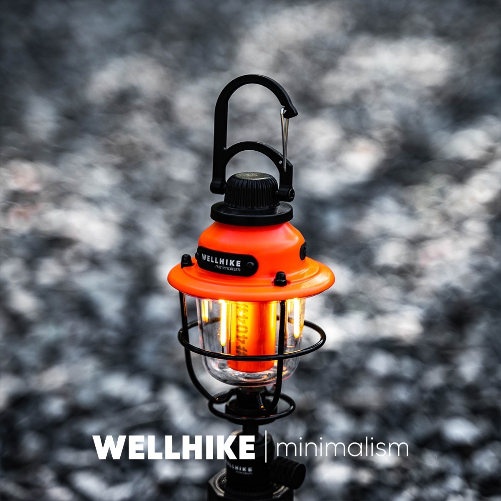 WELLHIKE松果燈 進階版內建1/4螺牙 露營燈 照明燈 擺攤燈 帳篷燈-規格圖11