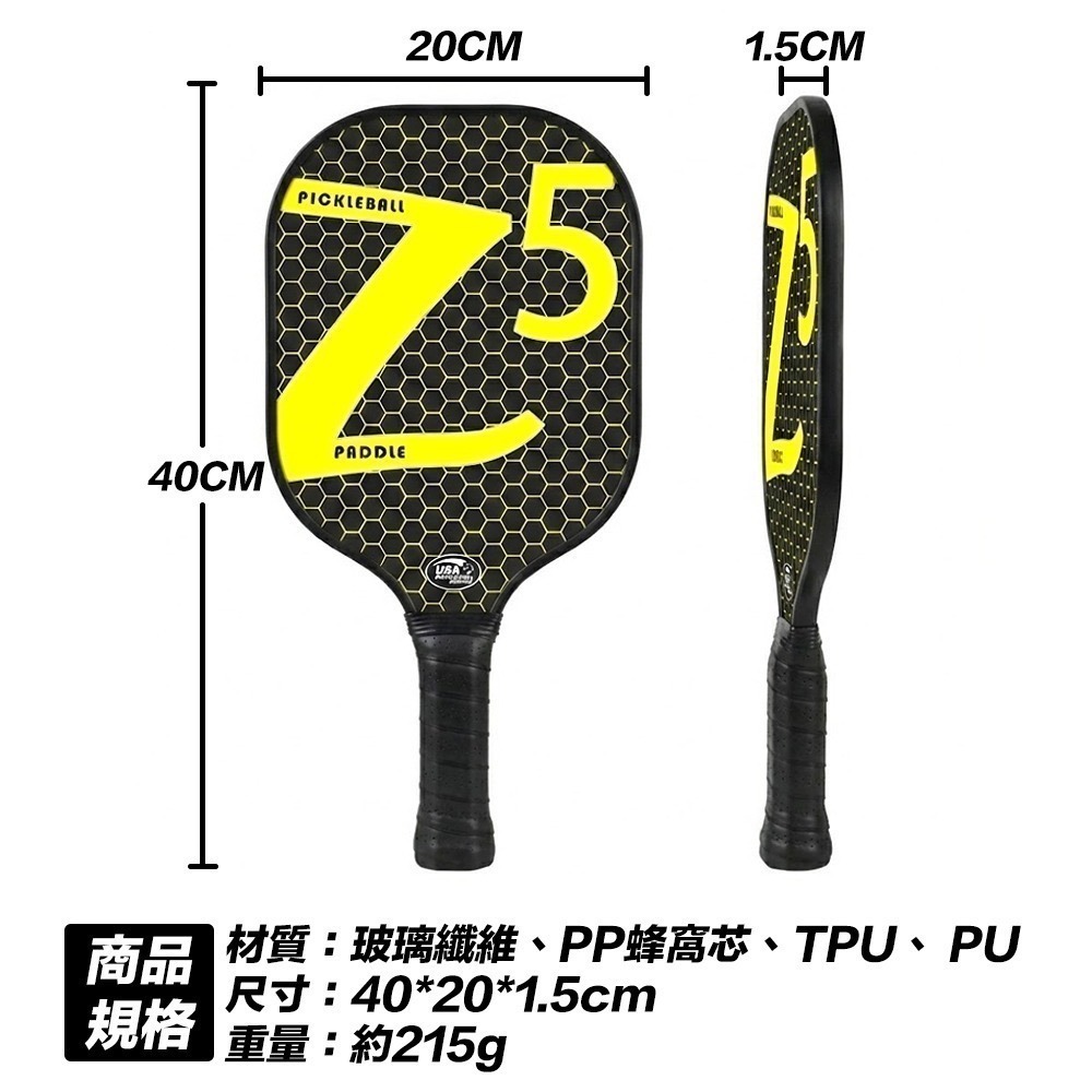 【限時購】匹克球拍 匹克球 匹克球入門 玻璃纖維球拍 輕量球拍 室外球 聚會運動-細節圖10