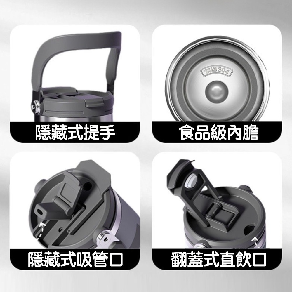 【限時購】保冰保溫杯900ml兩入組 保溫杯 冰壩杯 可手提 (單入無法接單，請以2的倍數下單）-細節圖8