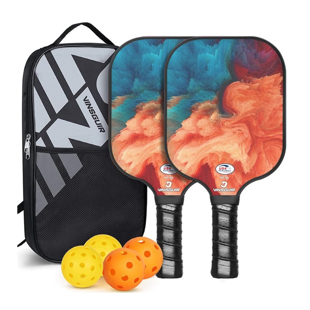 匹克球拍 【2拍+4球+收納包】 匹克球拍組 匹克球 玻璃纖維球拍 pickleball-規格圖8