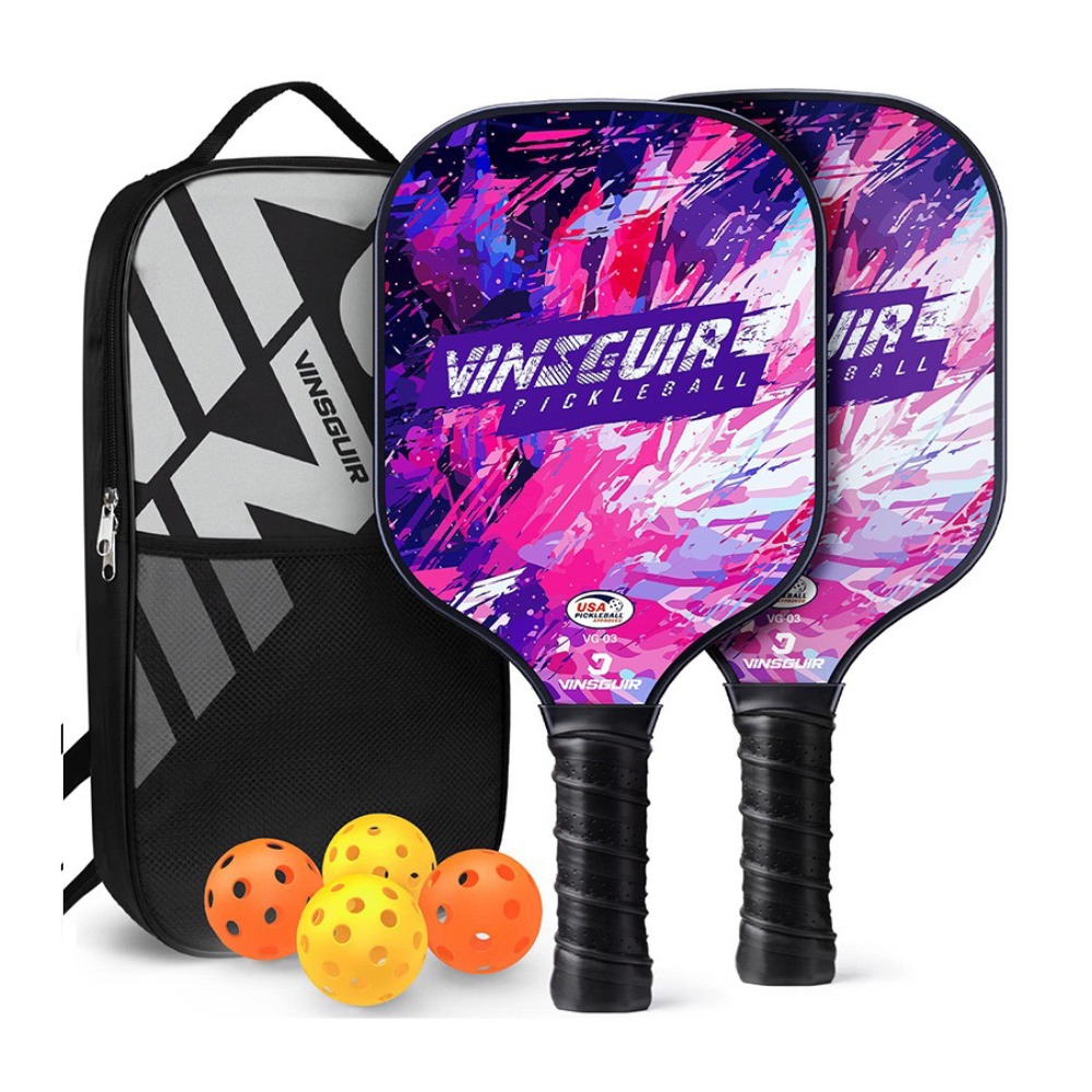 匹克球拍 【2拍+4球+收納包】 匹克球拍組 匹克球 玻璃纖維球拍 pickleball-規格圖8