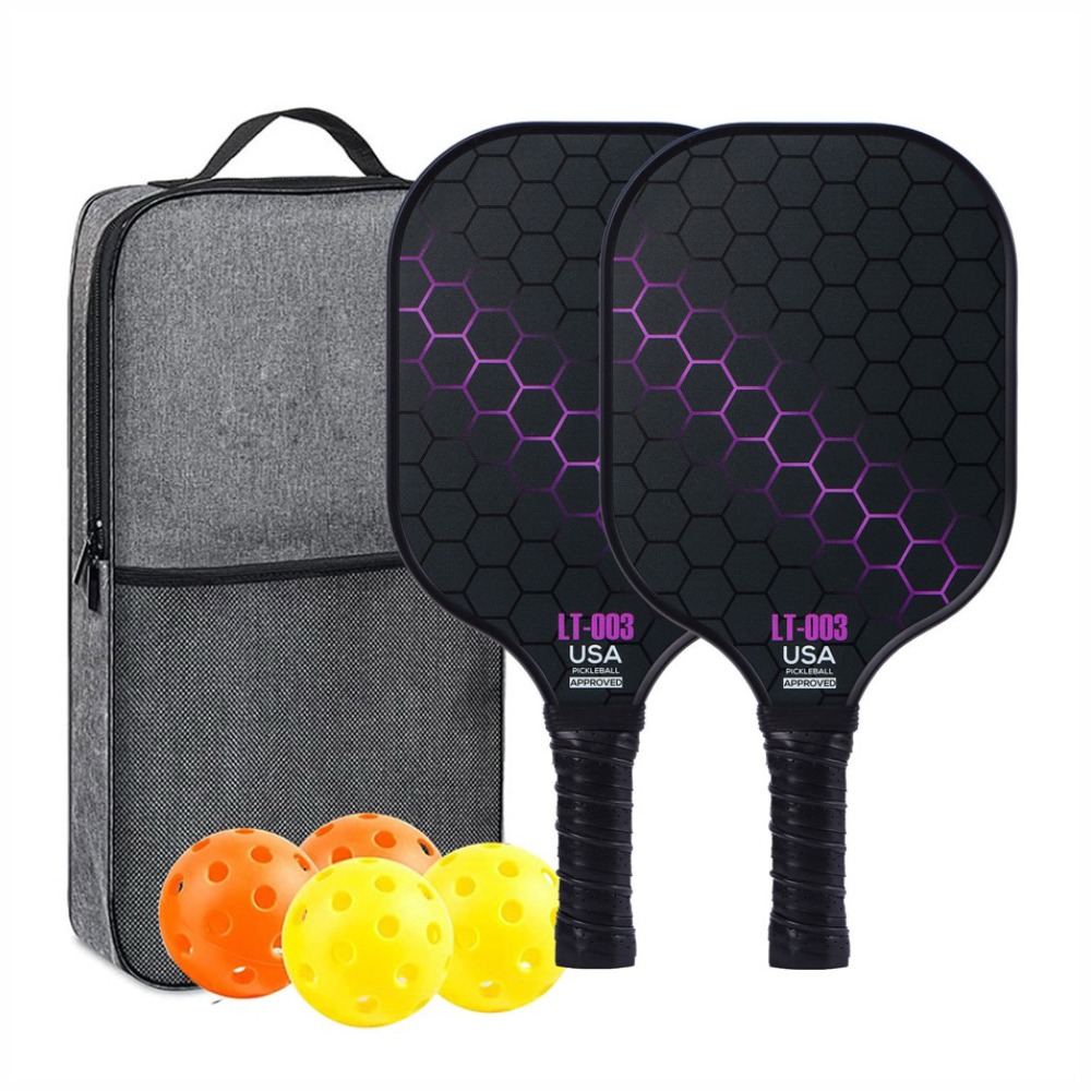 匹克球拍【夜電蜂巢⚡️雙拍送匹克球】 匹克球 玻璃纖維球拍 pickleball 匹克球拍組 皮克球拍 皮克球-規格圖9