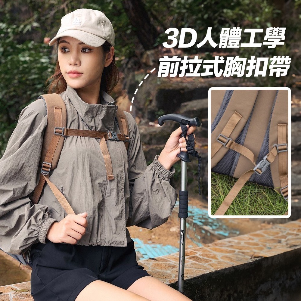 【限時購】登山背包 登山包 22L~35L 後背包 雙肩包 旅行背包 運動背包 登山包女-細節圖4