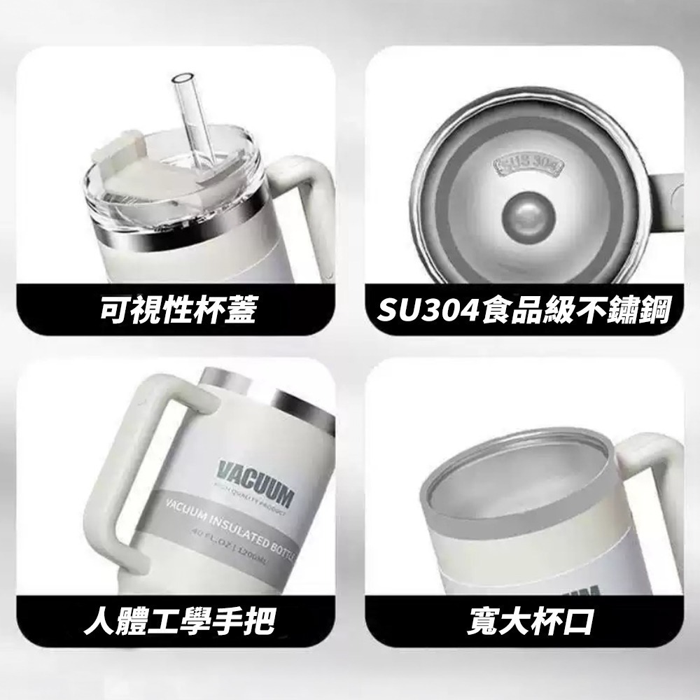【限時購】巨無霸冰壩杯 保溫杯 保冰杯 冰壩杯 飲料杯 不鏽鋼保溫杯 吸管杯 大容量保溫杯 環保杯-細節圖4