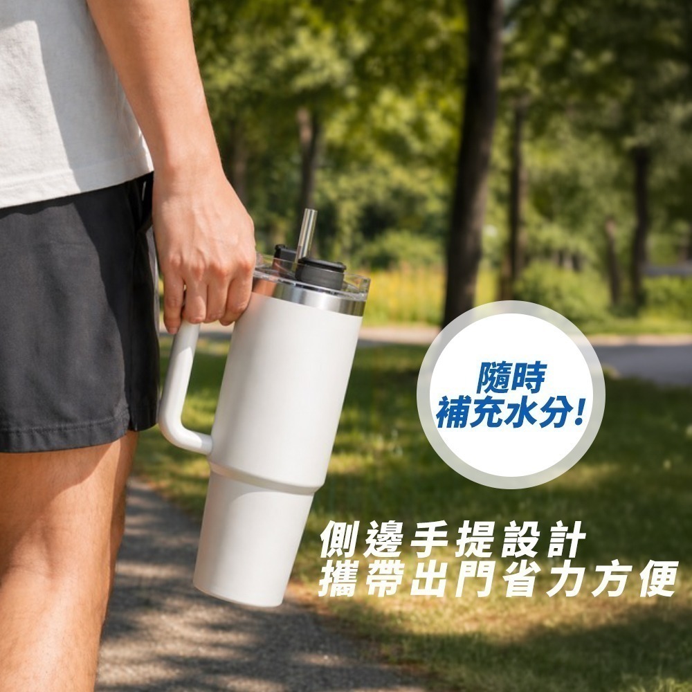【限時購】巨無霸冰壩杯 保溫杯 保冰杯 冰壩杯 飲料杯 不鏽鋼保溫杯 吸管杯 大容量保溫杯 環保杯-細節圖7