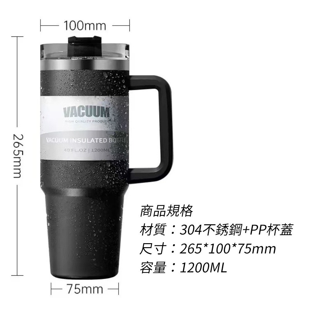 【限時購】巨無霸冰壩杯 保溫杯 保冰杯 冰壩杯 飲料杯 不鏽鋼保溫杯 吸管杯 大容量保溫杯 環保杯-細節圖9