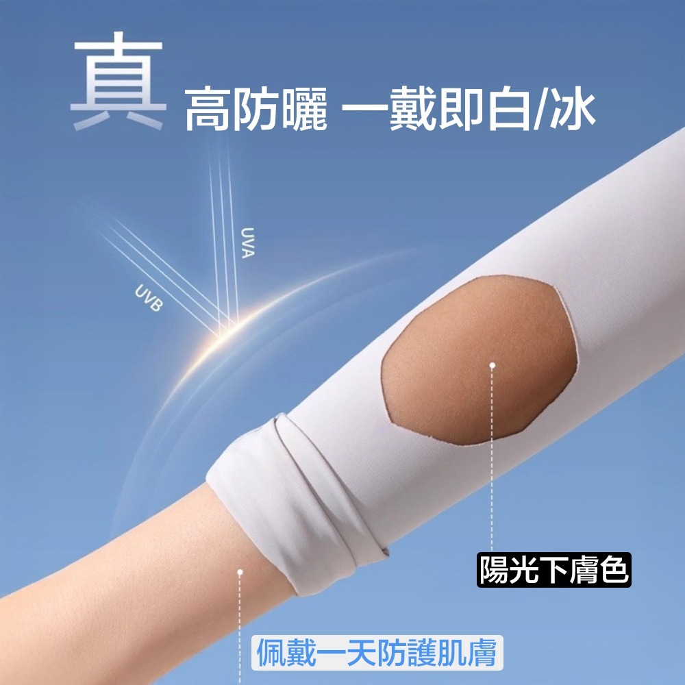 袖套防曬涼感抗uv 【UPF50+☀️套指款】 冰絲袖套 袖套 涼感袖套 防曬袖套 防曬手套 單車袖套 抗UV袖套-細節圖4