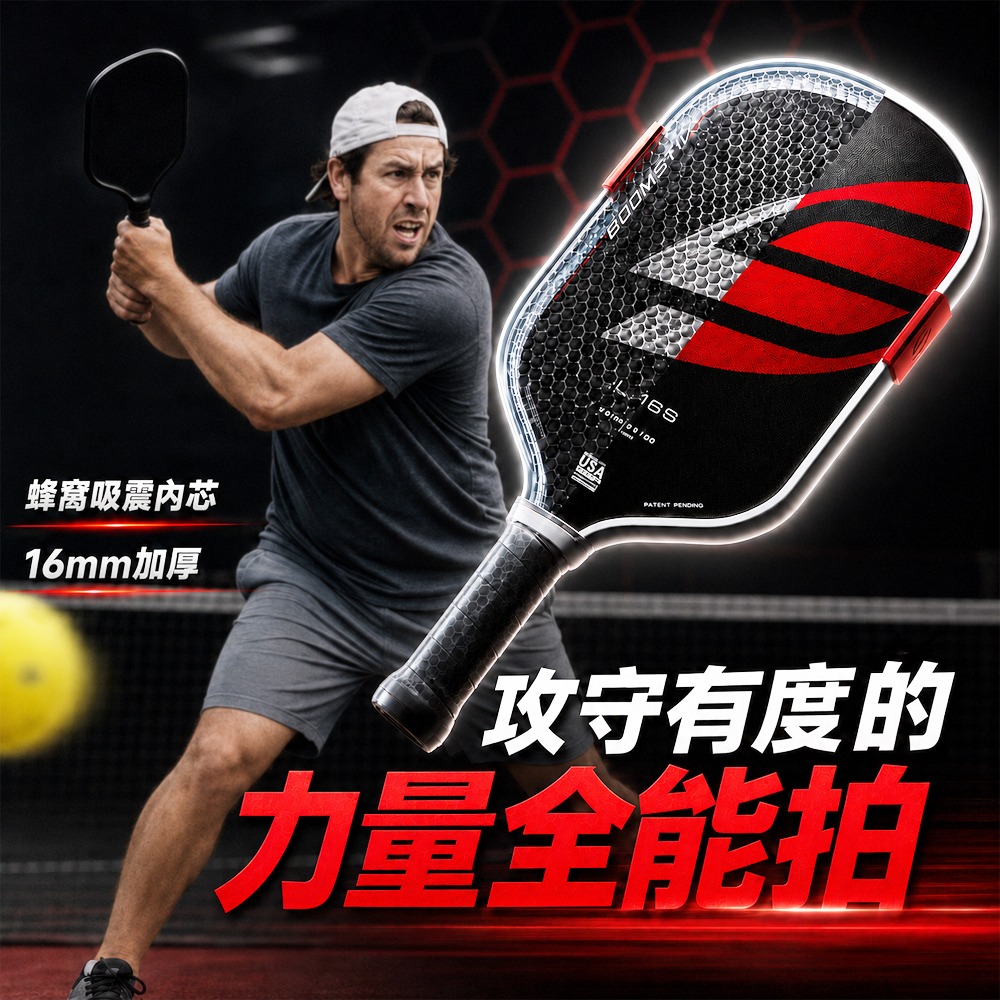 碳纖維匹克球拍 匹克球拍 T700碳纖維 皮克球拍 pickleball 碳纖球拍 匹克球-細節圖2