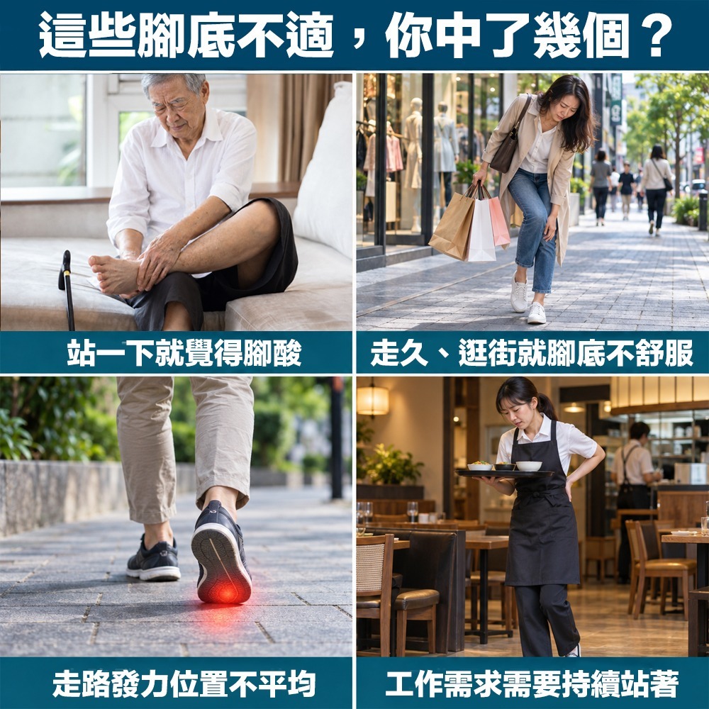 足弓鞋墊 足底筋膜鞋墊 鞋墊 減壓 久站 運動鞋墊 減壓鞋墊-細節圖2