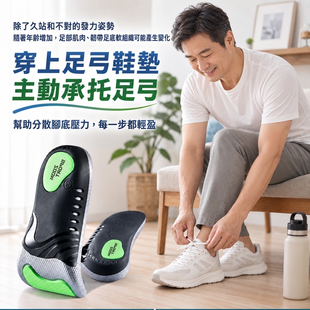 足弓鞋墊 足底筋膜鞋墊 鞋墊 減壓 久站 運動鞋墊 減壓鞋墊-細節圖3