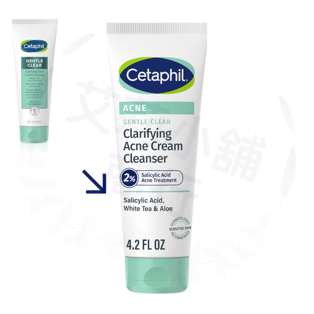 預購 溫和淨顏祛痘潔面乳 Cetaphil Gentle Clarifying Acne Cream Cleanser-細節圖2