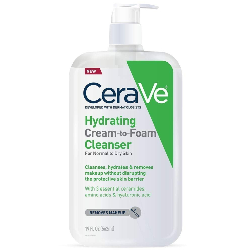 預購 Cerave Hydrating Cream-to-Foam Cleanser 保濕霜泡沫潔面乳