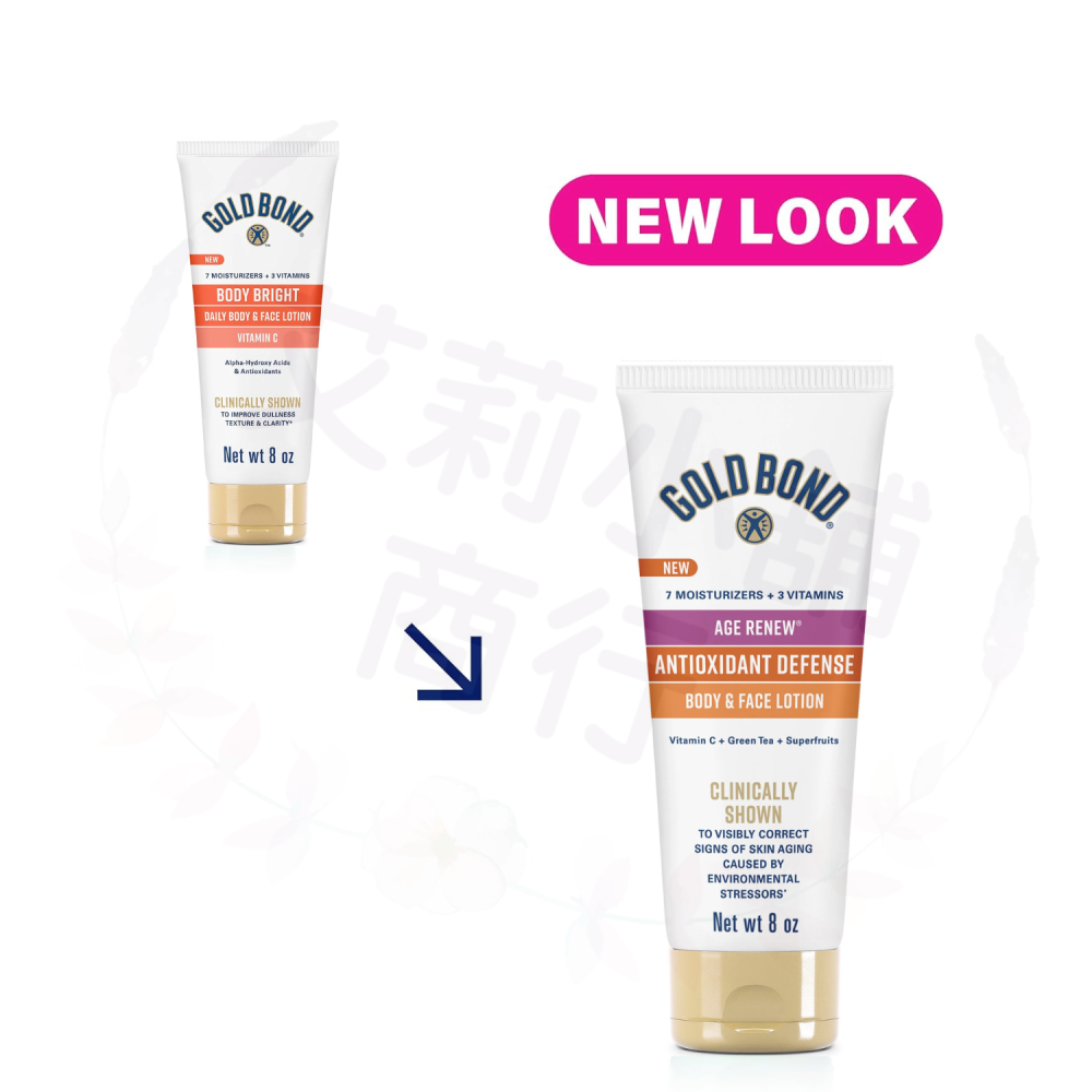 預購 Gold Bond Age Renew Antioxidant Defense Lotion 維他命C身體臉部乳液-細節圖2