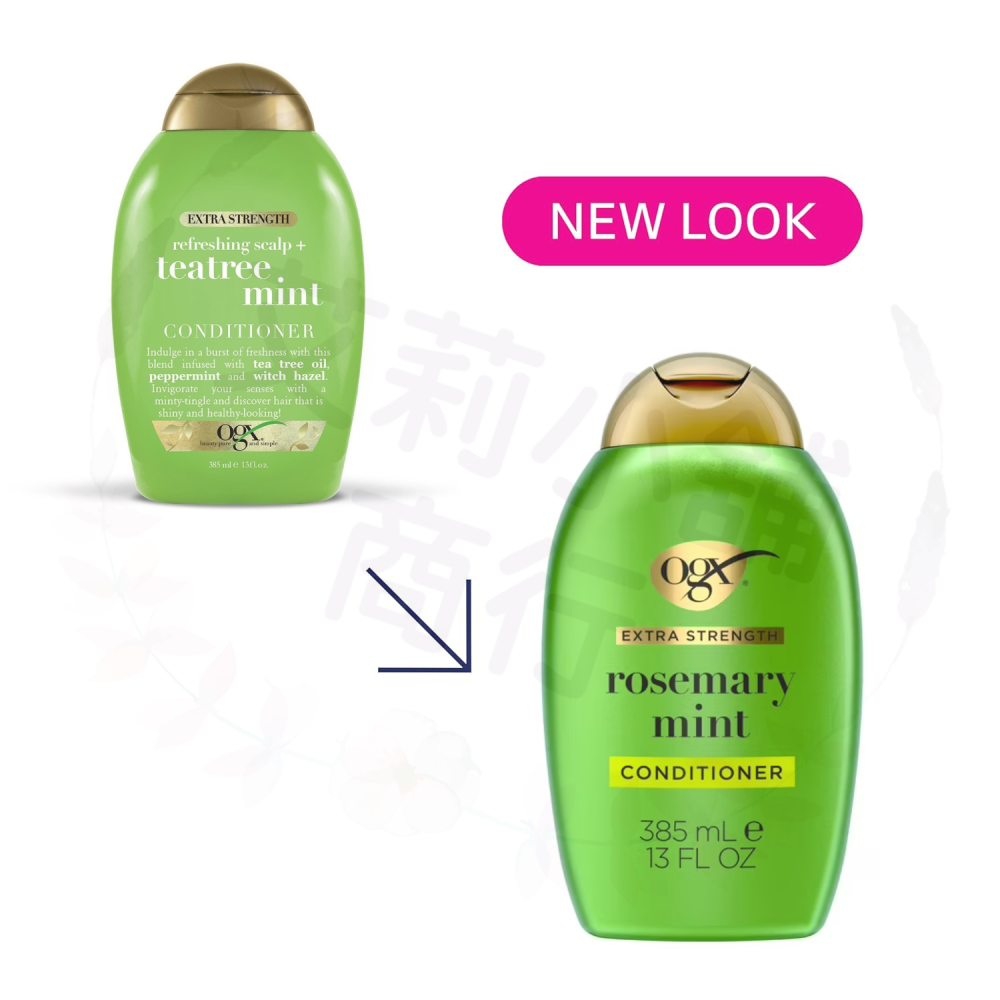 預購 OGX Extra Strength Rosemary Mint Conditioner 強效清爽迷迭香薄荷護髮素-細節圖2