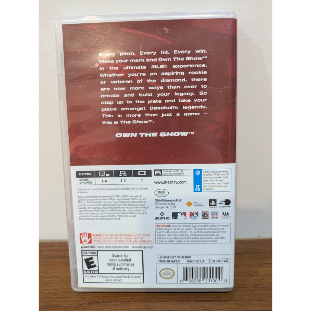 可領券 MLB the show 22 大谷翔平 二手 switch 遊戲片-細節圖2