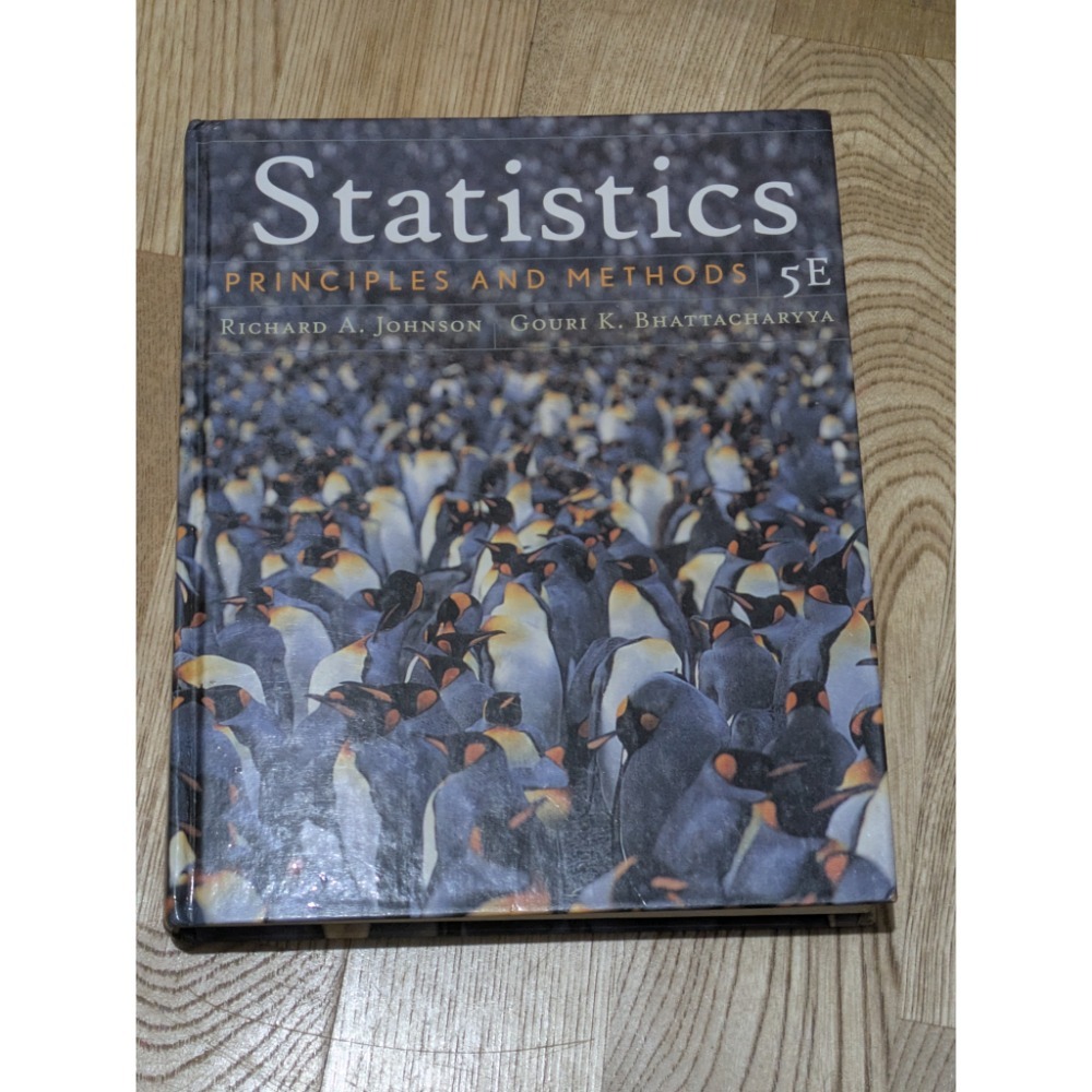 可領券 統計學：原理與方法 第五版 二手 原文書 Statistics: Principles and Methods