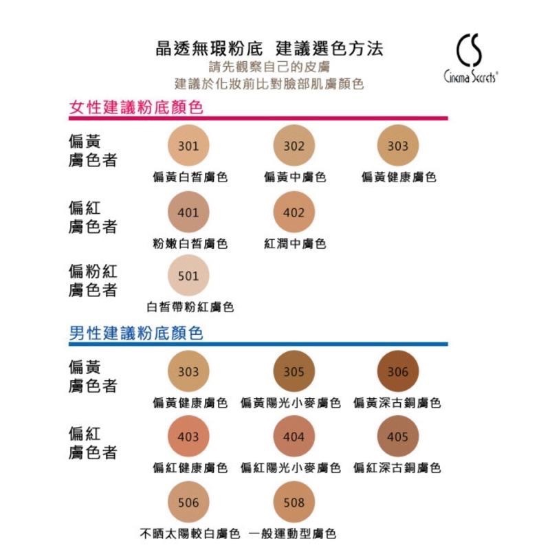 好萊塢的秘密 公司貨 晶透無瑕粉底（7g,14g)遮瑕 粉底 特殊色 cinema secrets-細節圖2