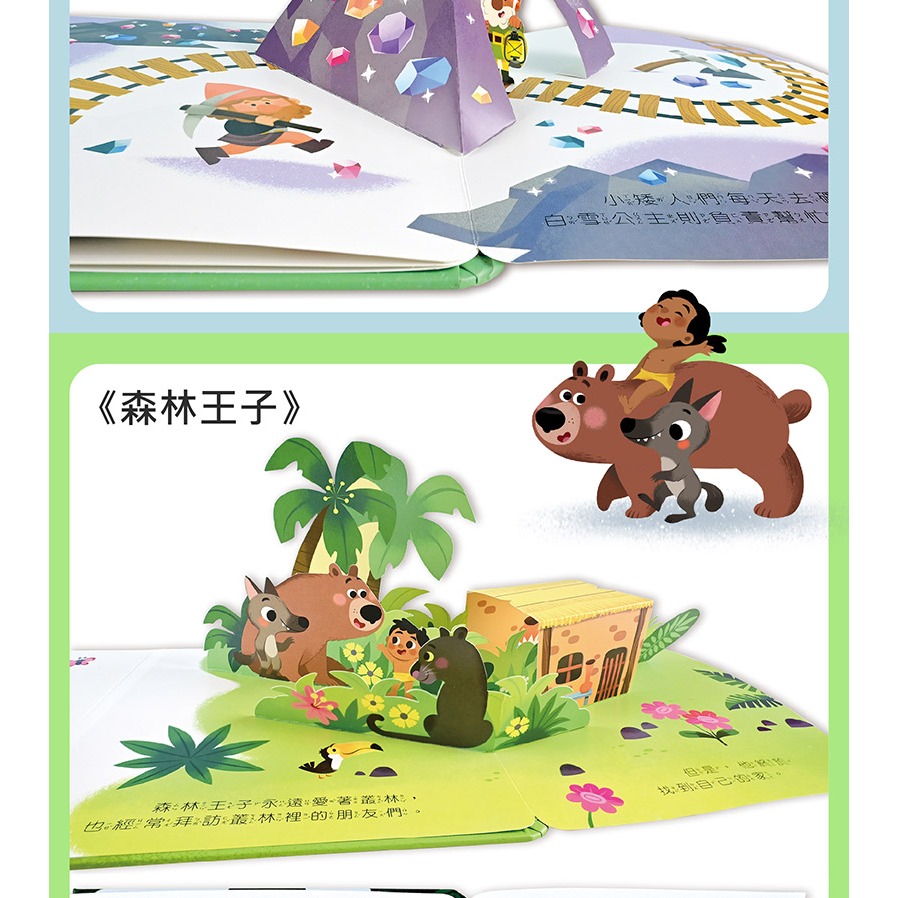 ✨現貨✨《風車》寶貝驚喜立體童話繪本-白雪公主⭐️童書團購批發⭐️-細節圖9