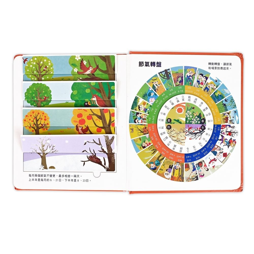 ✨現貨✨《風車》24節氣：探秘小世界翻翻書⭐️童書團購批發⭐️-細節圖4
