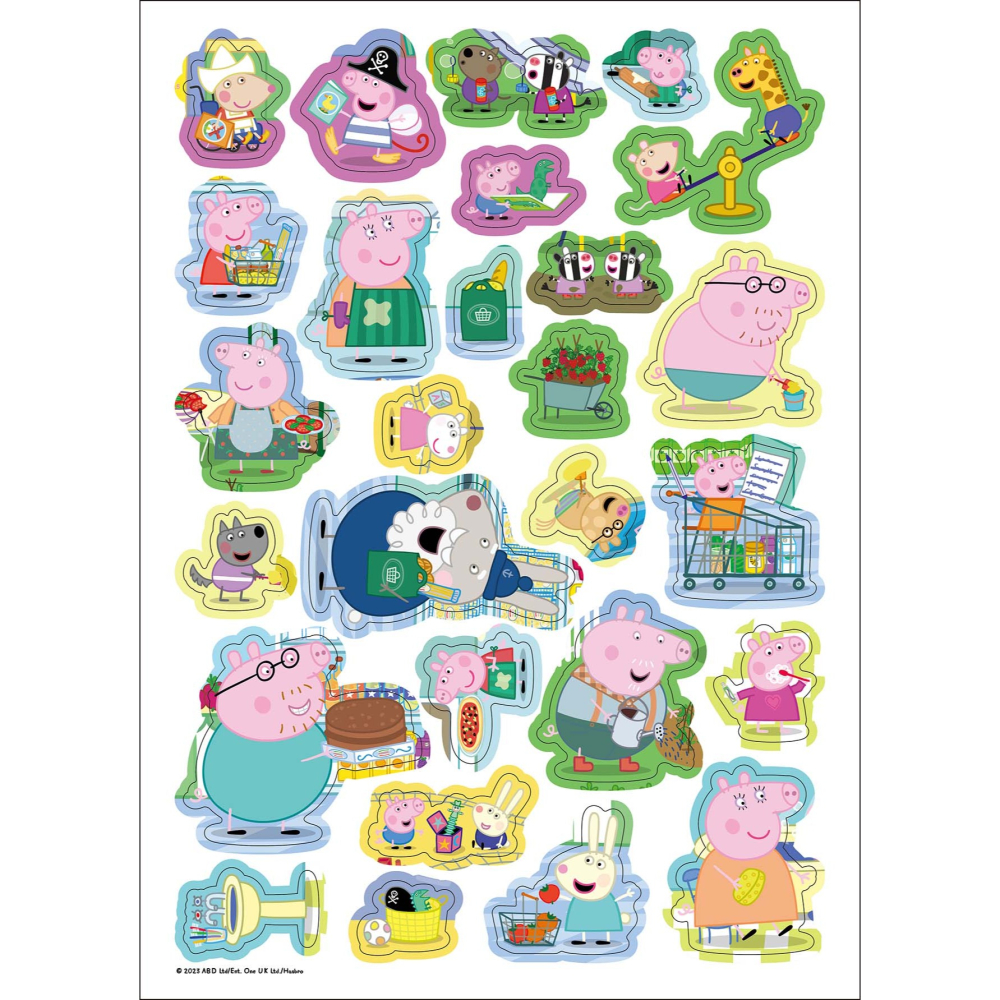 ✨現貨✨《京甫》粉紅豬小妹 寶貝貼貼書─生活單字⭐️童書團購批發⭐️-細節圖4