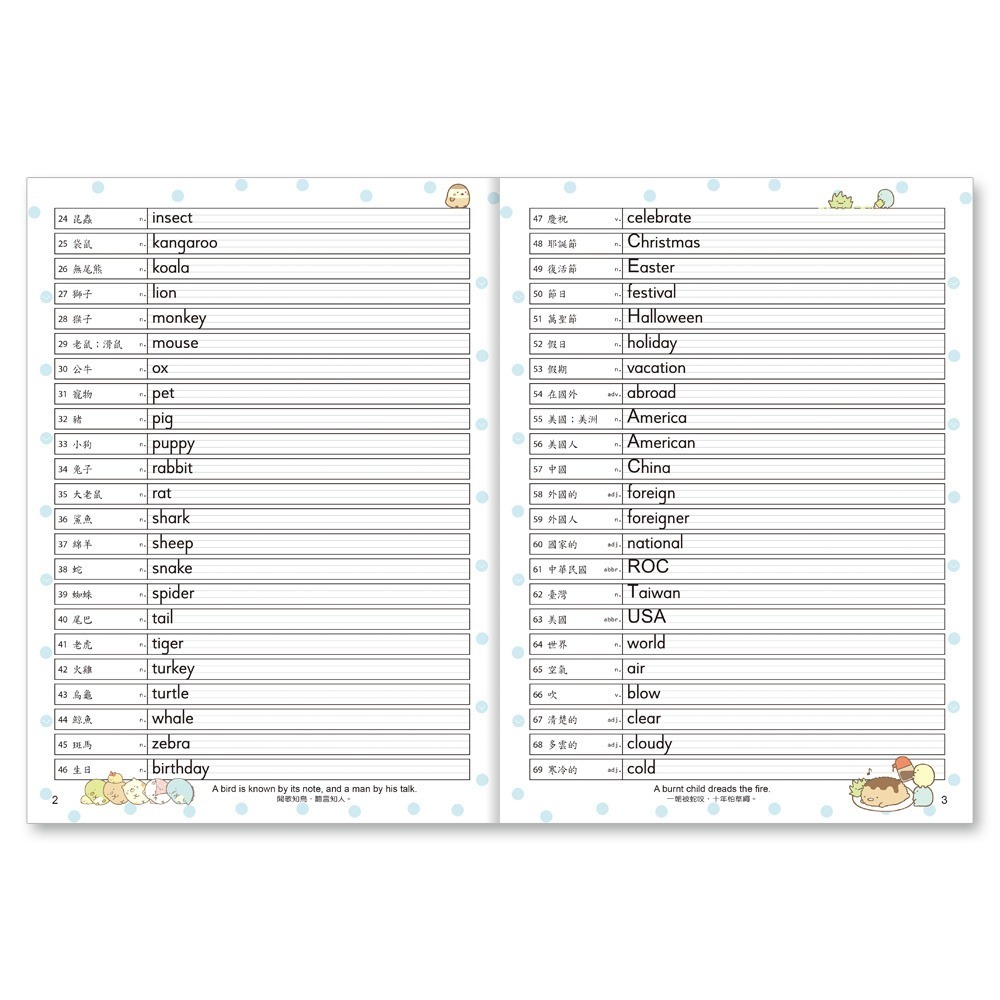 ✨現貨✨《世一》角落小夥伴國中必背1200英語單字拼字簿⭐️童書團購批發⭐️-細節圖5