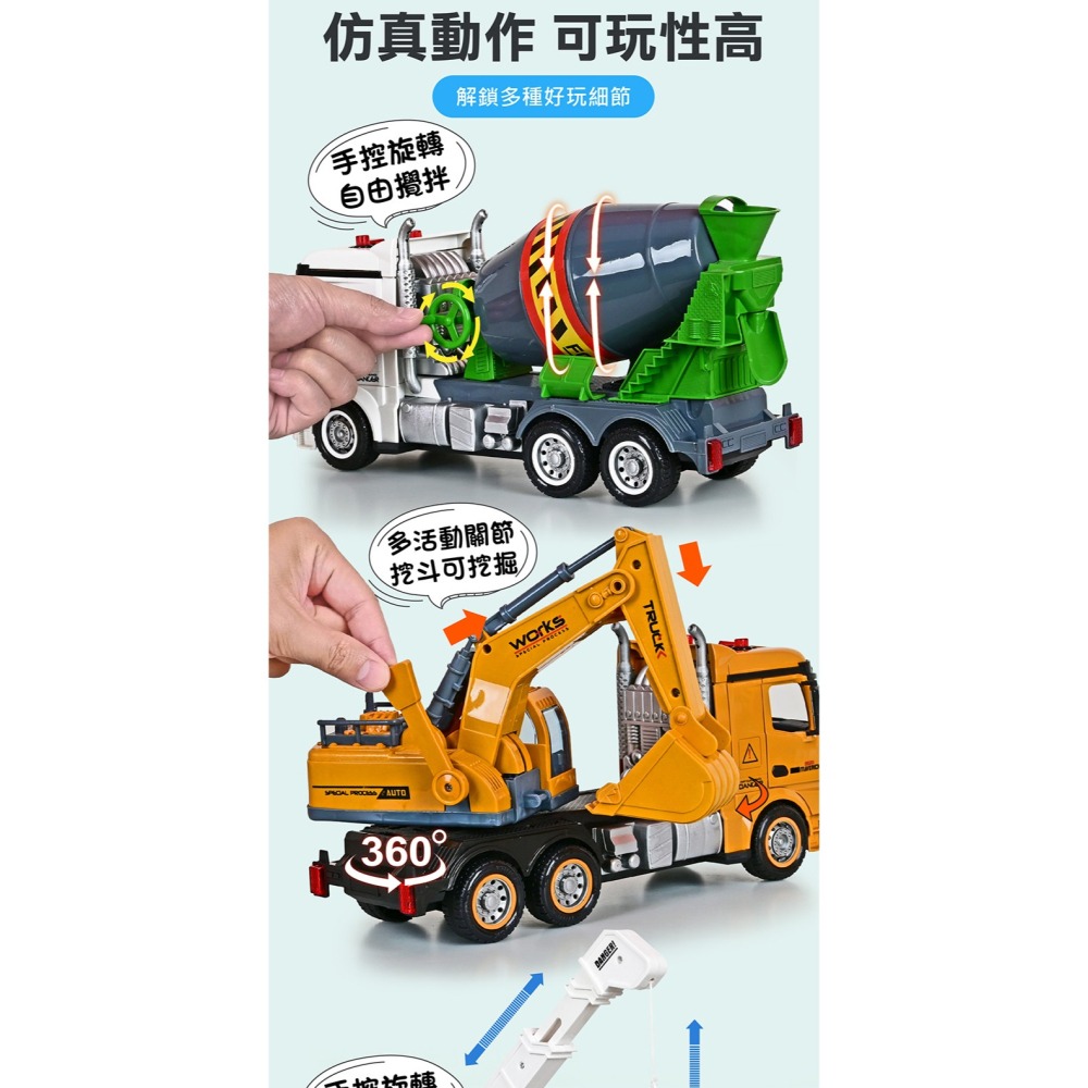 ✨現貨✨《風車》FOOD超人-聲光水泥車⭐️童書團購批發⭐️-細節圖4