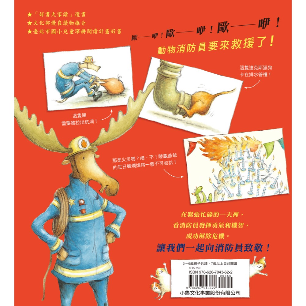 ✨現貨✨《小魯文化》跟著動物消防員過一天（二版）⭐️童書團購批發⭐️-細節圖3
