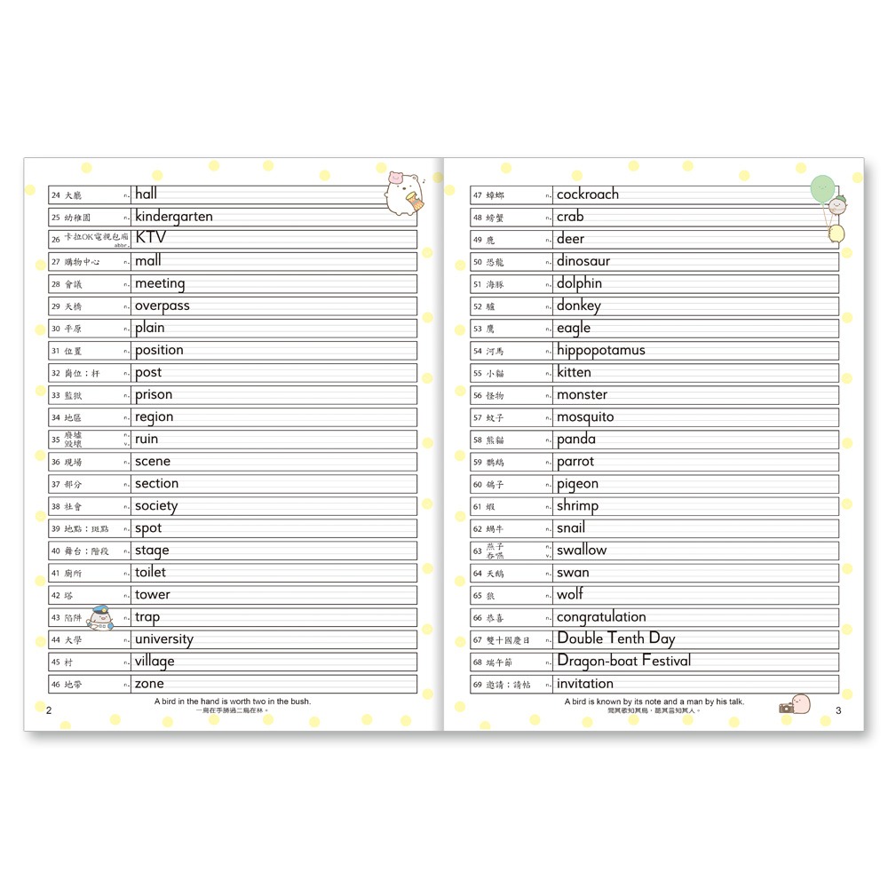 ✨現貨✨《世一》角落小夥伴全民英檢初級1200英語單字拼字簿⭐️童書團購批發⭐️-細節圖5