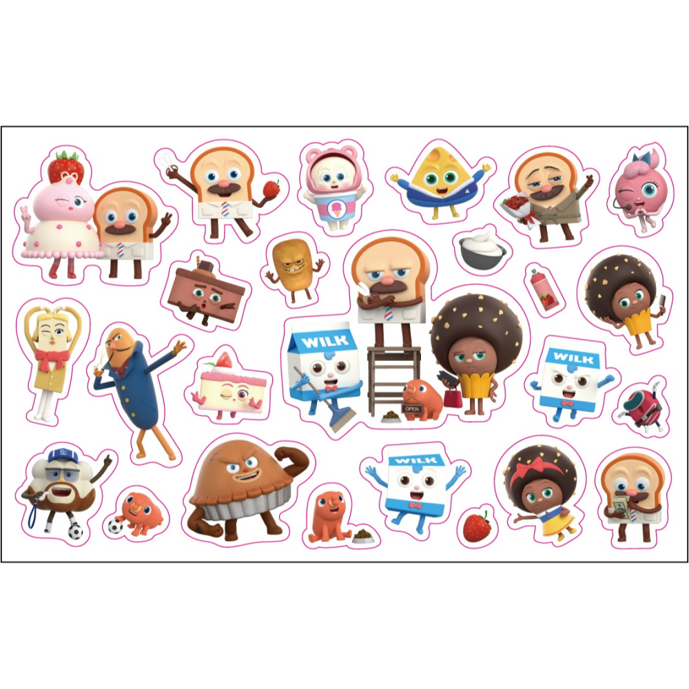 ✨現貨✨《京甫》天才麵包理髮師 閃亮貼紙包⭐️童書團購批發⭐️-細節圖2