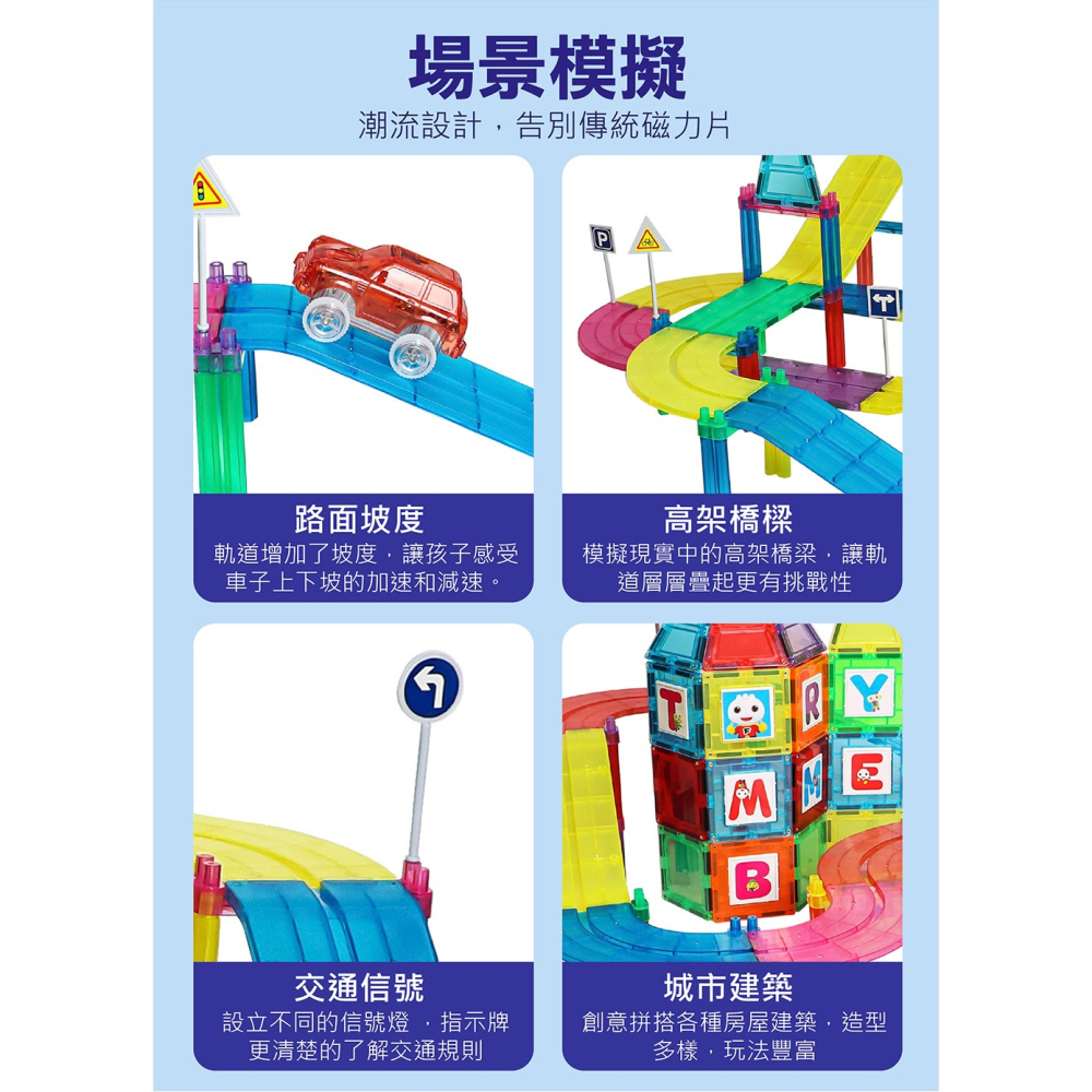 ✨現貨✨《風車》FOOD超人創意磁力片：百變極速賽車⭐️童書團購批發⭐️-細節圖6