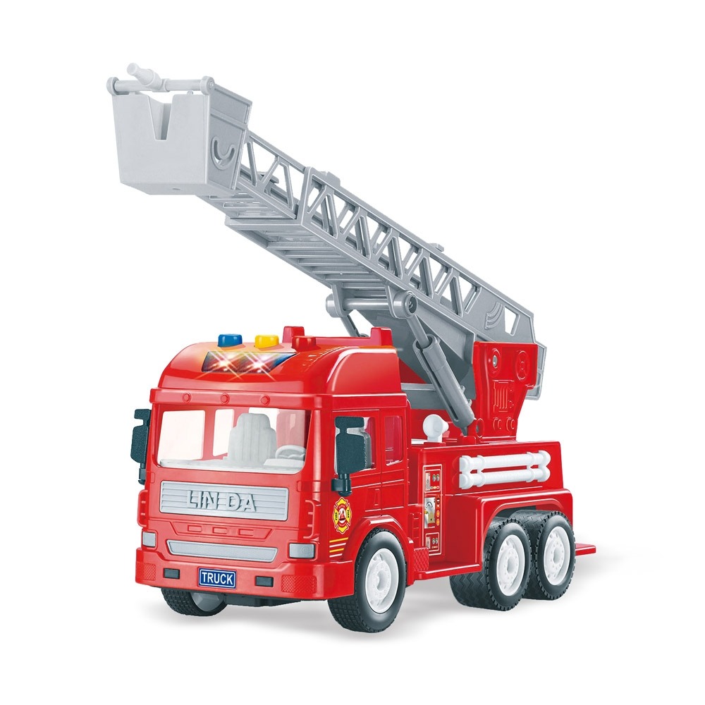 ✨現貨✨《風車》FOOD超人城市聲光慣性雲梯車⭐️童書團購批發⭐️-細節圖3