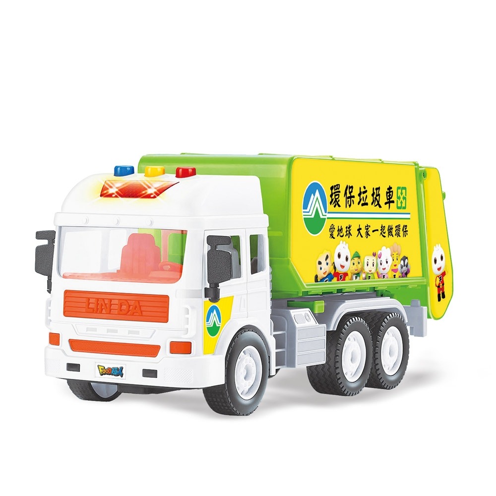 ✨現貨✨《風車》FOOD超人城市聲光慣性垃圾車⭐️童書團購批發⭐️-細節圖3