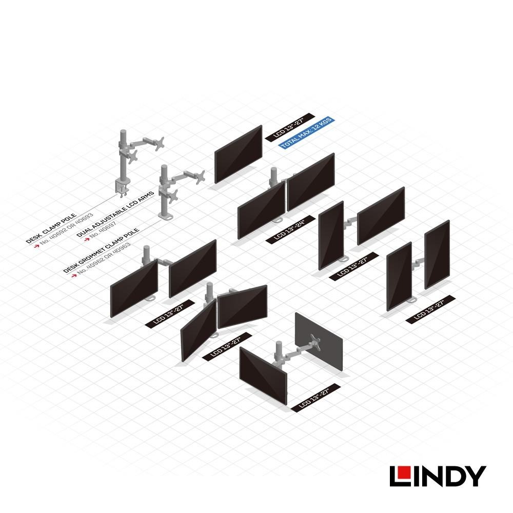 LINDY 林帝 40697 - 雙液晶螢幕長旋臂式支臂 大洋國際電子-細節圖8